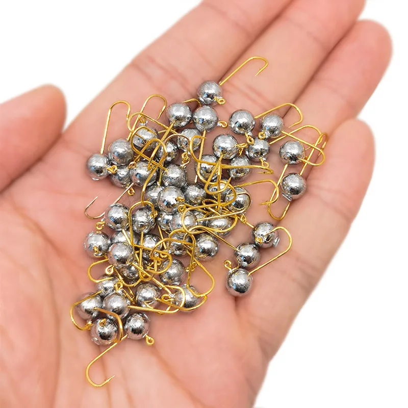OUTKIT 10pcs Mini Jig Head Hoo - Fishing Hook Offset ulasan dan harga