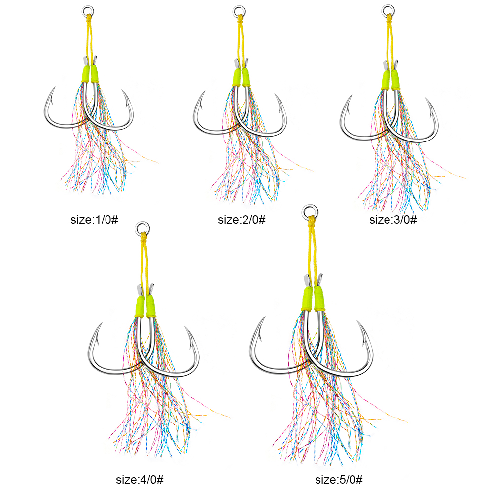 PROBEROS 1-5 Slow Jig Feather  - Fishing Hook Jig ulasan dan harga