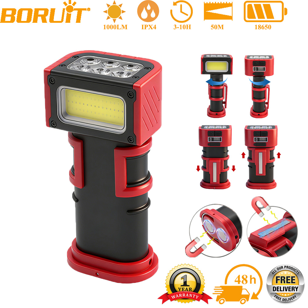 BORUiT COB LED Work Light 1000 - Fishing Hook ulasan dan harga