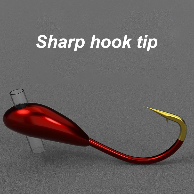 10/20PCS Winter Ice Fishing Ho - Fishing Hook Offset ulasan dan harga