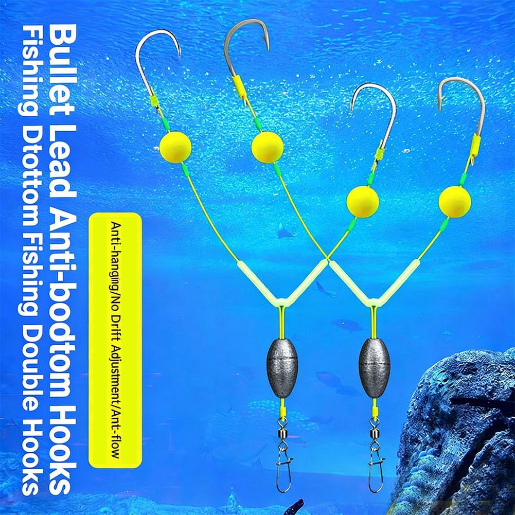 Reverse Off-Bottom Double Hook - Fishing Hook Weedless ulasan dan harga