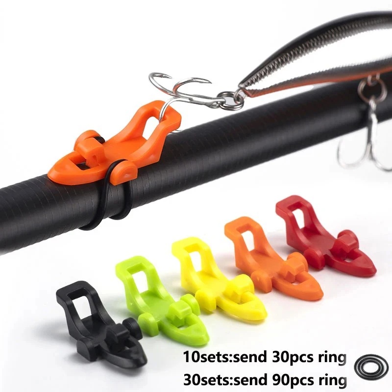 10/20/30pcs Fishing Rod Pole H - Fishing Hook Jig ulasan dan harga