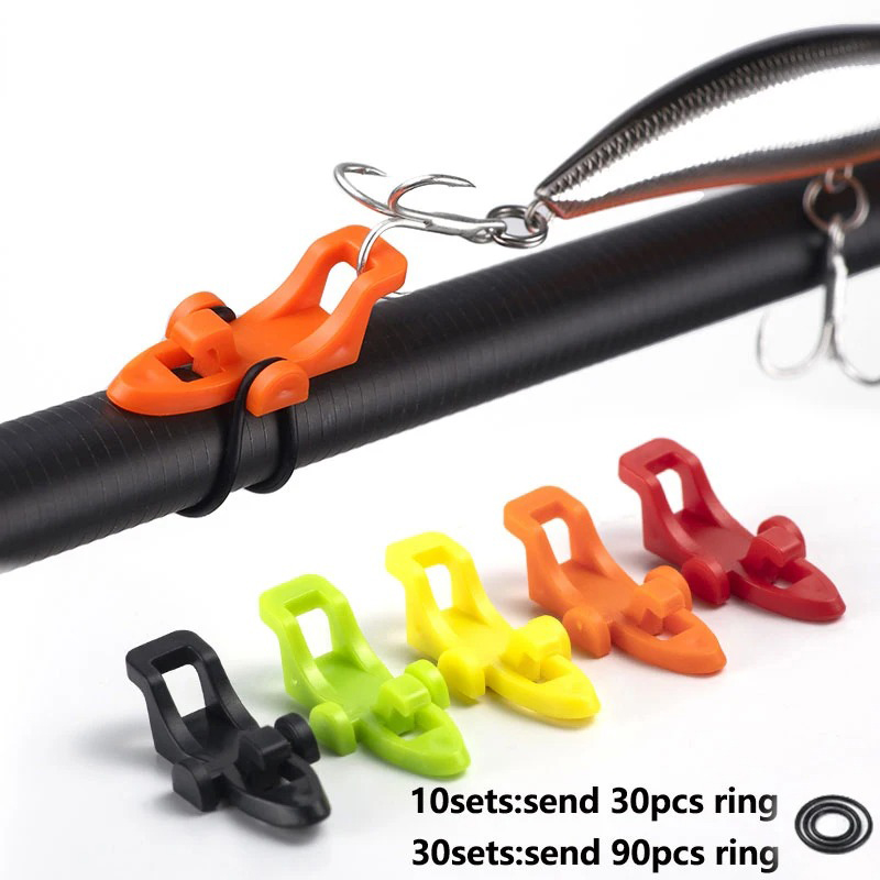 1-10pcs Fishing Rod Pole Hook  - Fishing Hook Box ulasan dan harga