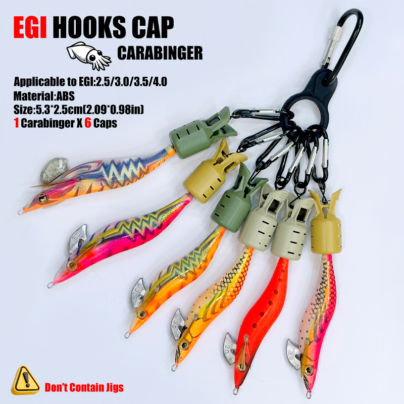 Squid Jig Hook Caps and Carabi - Fishing Hook Jig ulasan dan harga
