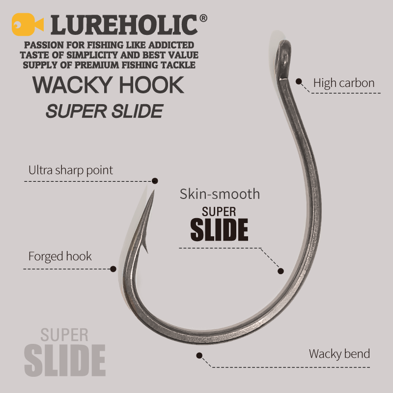 LUREHOLIC PTFE Super Slide Wac - Fishing Hook Offset ulasan dan harga
