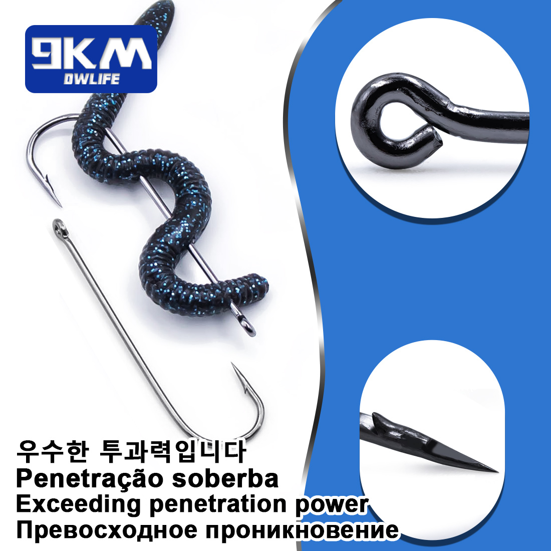 Fishing Hooks Long Shank Hooks - Fishing Hook Offset ulasan dan harga