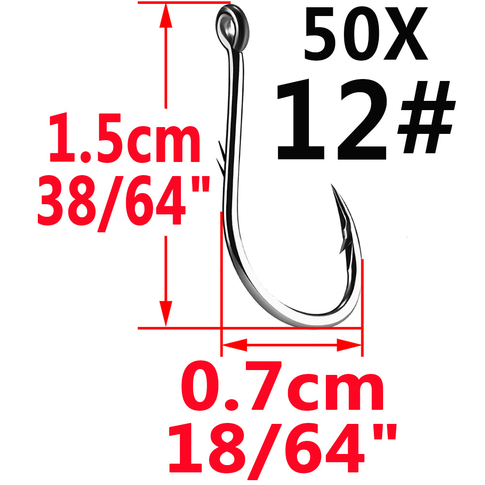 50pcs Iseama Circle Carp Eyed  - Fishing Hook Circle ulasan dan harga