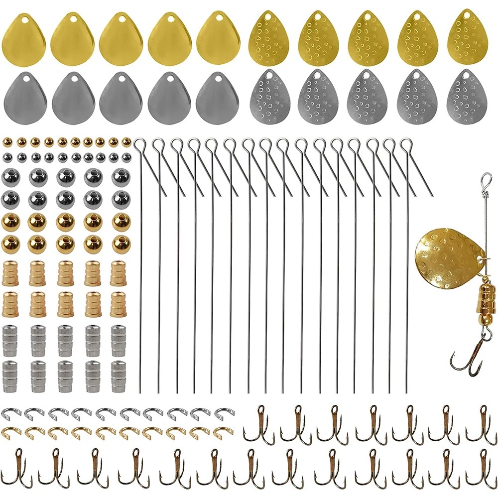 140Pcs Fishing Lures Making Ki - Fishing Hook Treble ulasan dan harga
