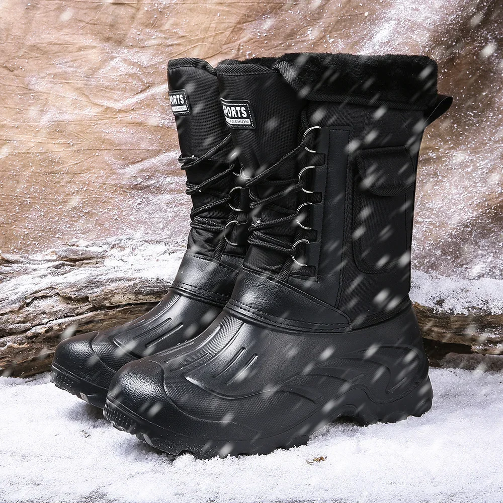 Men Winter Snow Boots Outdoor  - Fishing Hook Size ulasan dan harga