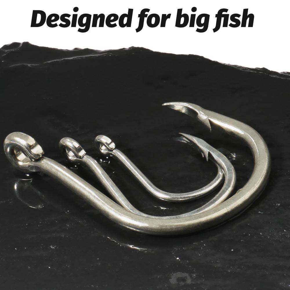 10PCS Big Fish Hook 1/0-7/0 Su - Fishing Hook Offset ulasan dan harga