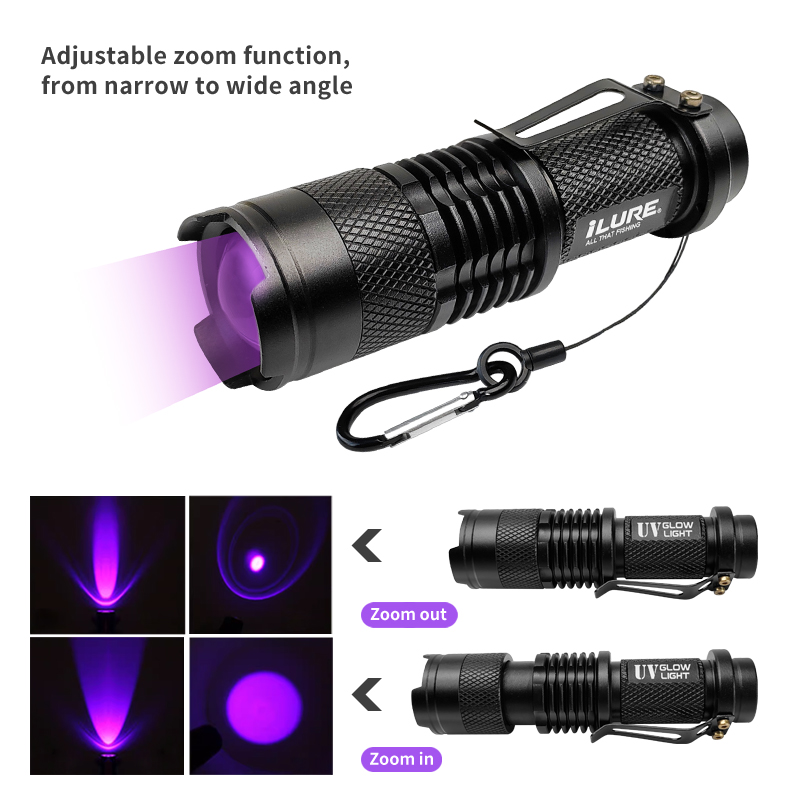 Mini UV Flashlight 395nm Ultra - Fishing Hook Jig ulasan dan harga