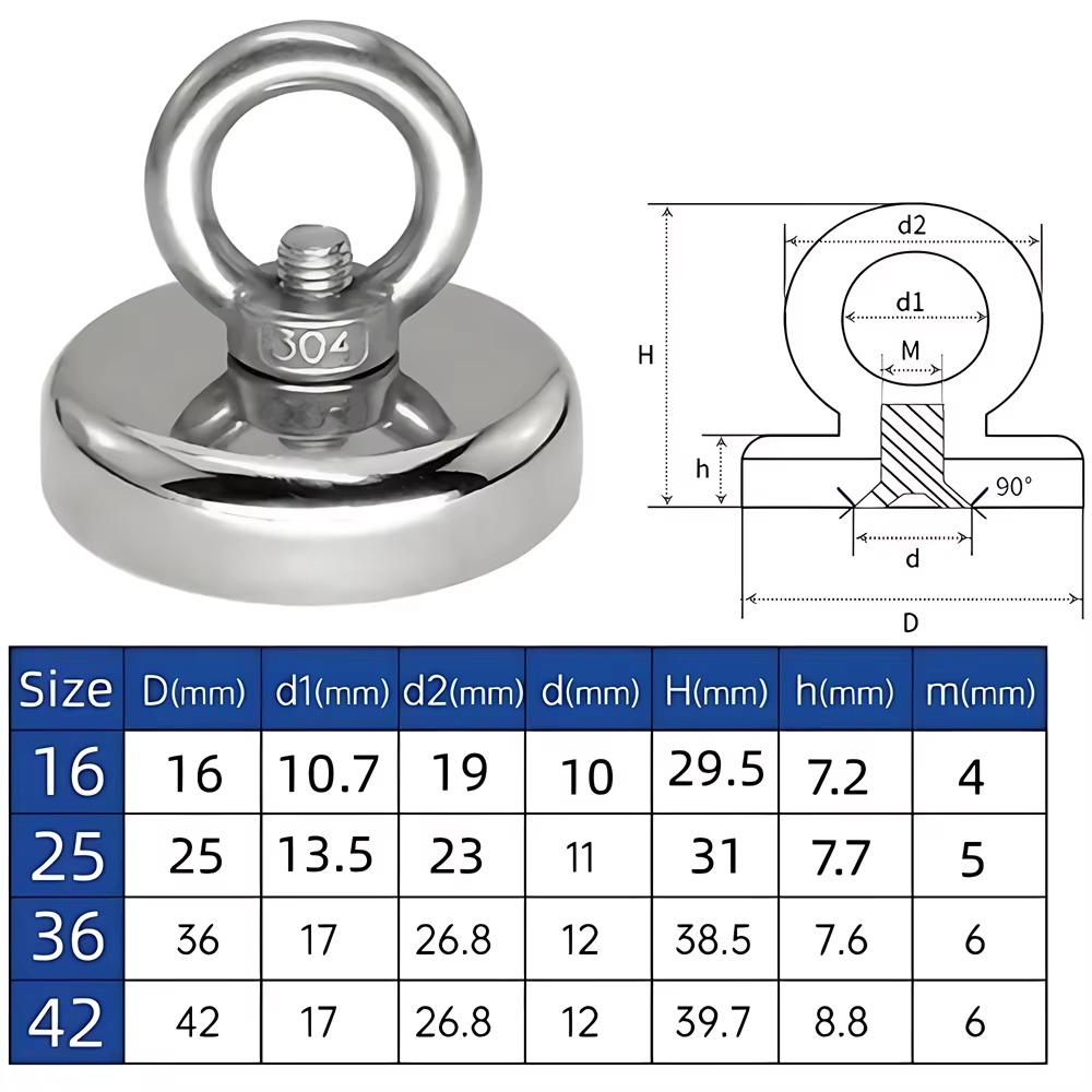 Fishing Salvage Neodymium Magn - Fishing Hook Stainless Steel ulasan dan harga