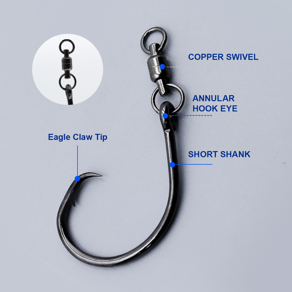ZYZHE 3/6/9pcs Circle Hooks Wi - Fishing Hook Barbless ulasan dan harga