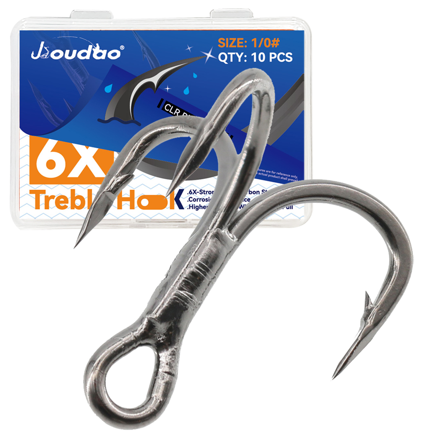 6X Fishing Treble Hook 10Pcs T - Fishing Hook Offset ulasan dan harga