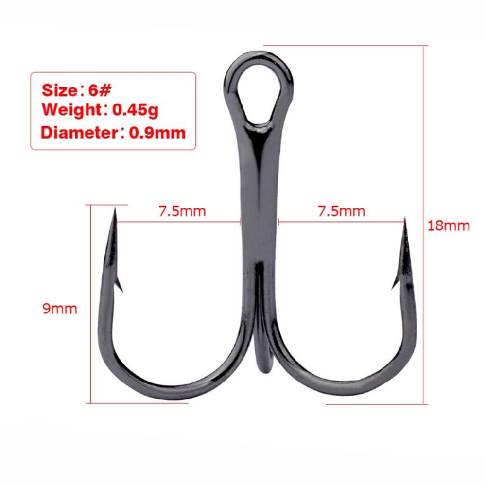 10Pcs/Lot 2# 4# 6# 8# 10# Blac - Fishing Hook Offset ulasan dan harga