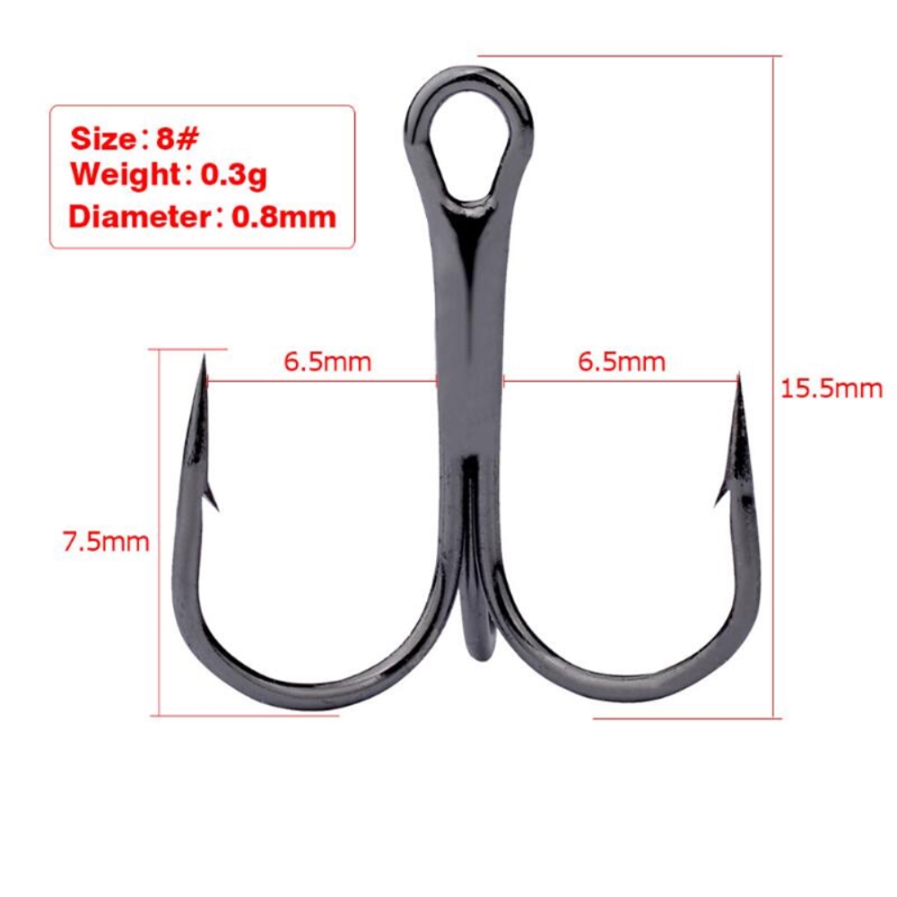 10Pcs/Lot 2# 4# 6# 8# 10# Blac - Fishing Hook Offset ulasan dan harga