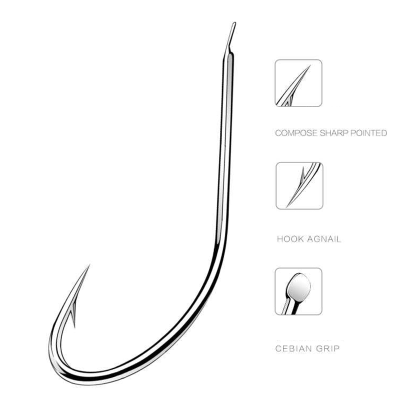 100pcs/box Iseama Circle Carp  - Fishing Hook Circle ulasan dan harga