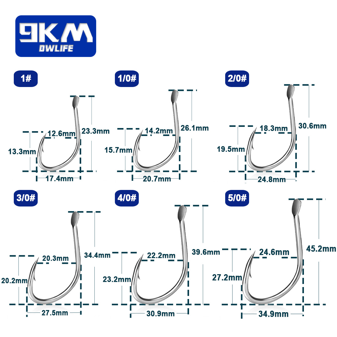 9KM Live Bait Hooks Saltwater  - Fishing Hook Circle ulasan dan harga